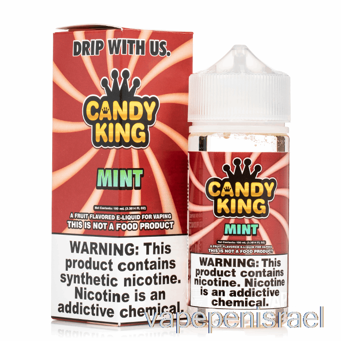 חד פעמי Vape Israel Mint - Candy King - 100 מ"ל 6 מ"ג